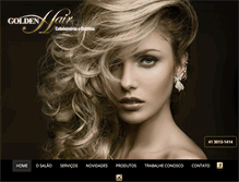 Tablet Screenshot of goldenhair.com.br